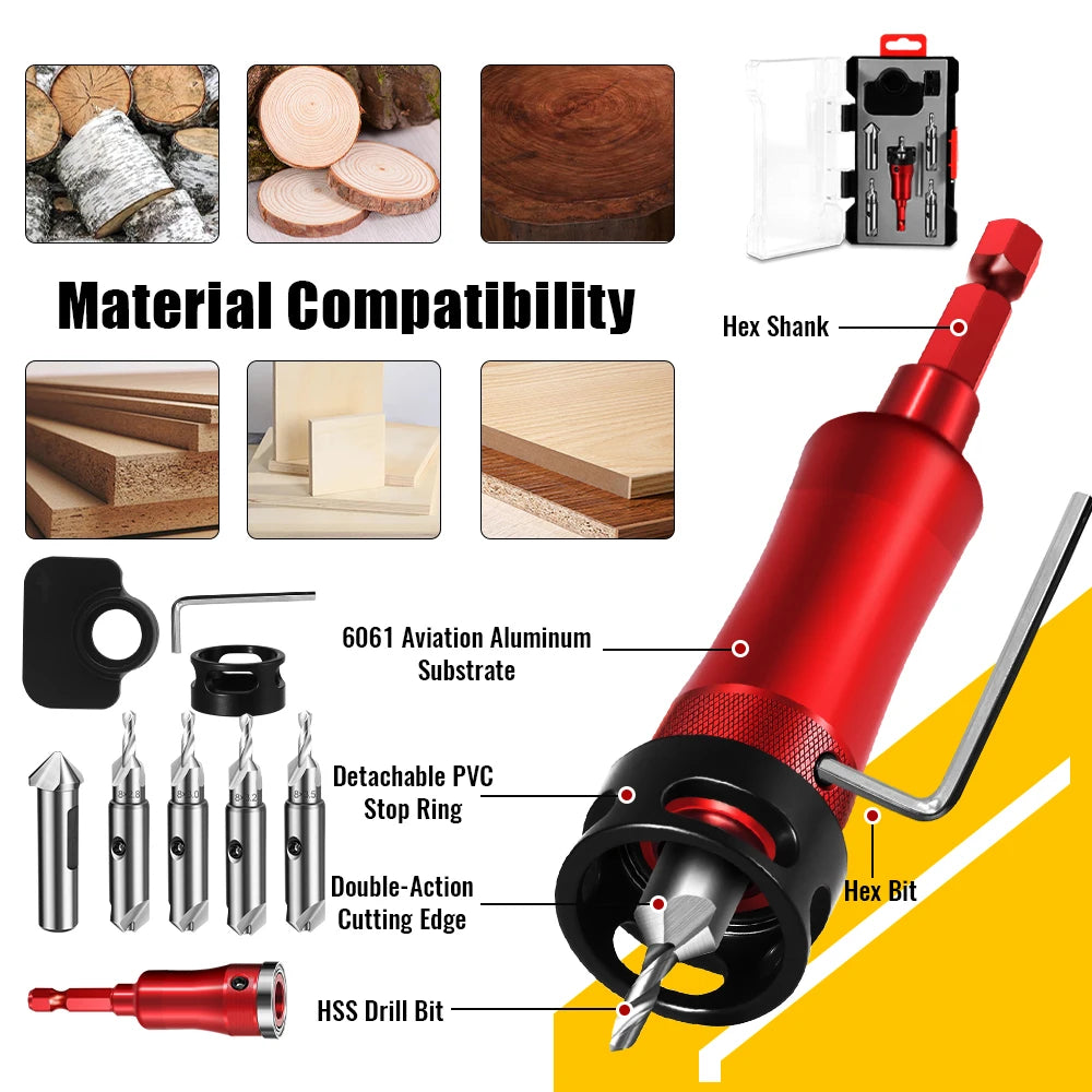 Multi-functional Countersunk Drill Bit Set BL-TL800