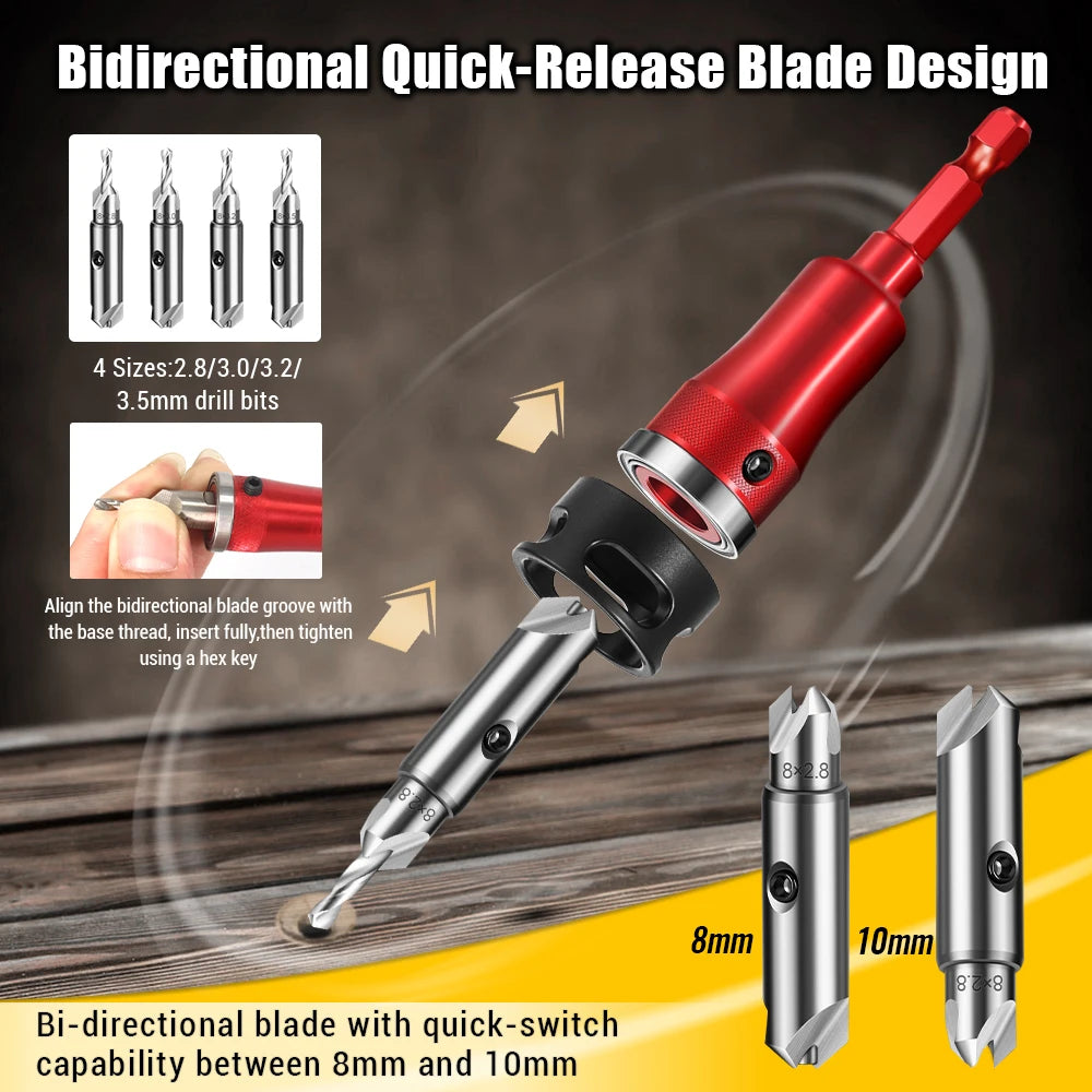 Multi-functional Countersunk Drill Bit Set BL-TL800