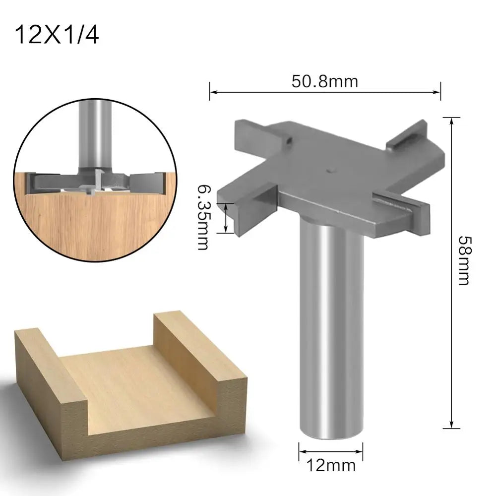 4-flute T-shaped Grooving Milling Cutter BL-TL633