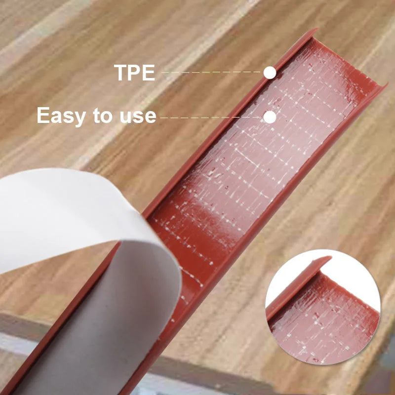 5m 9-20mm U-shaped TPE Self-adhesive Edge Banding Strip BL-TL673