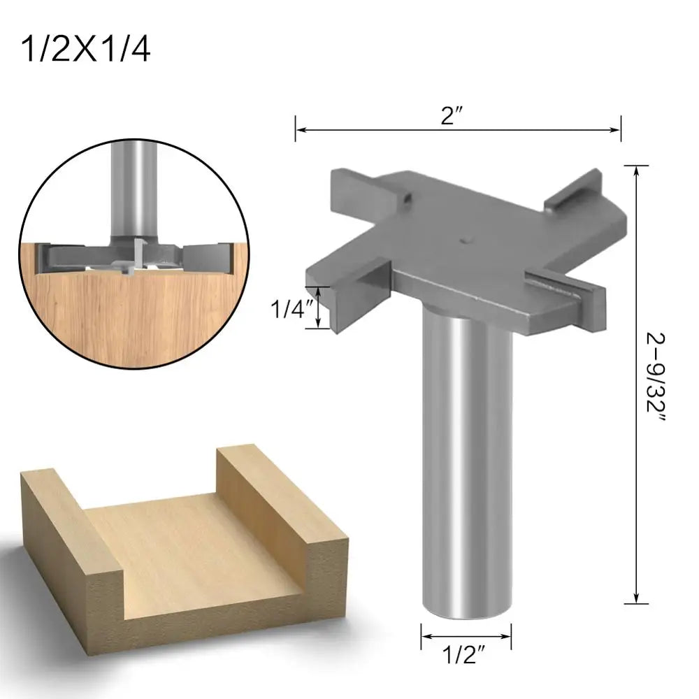 4-flute T-shaped Grooving Milling Cutter BL-TL633