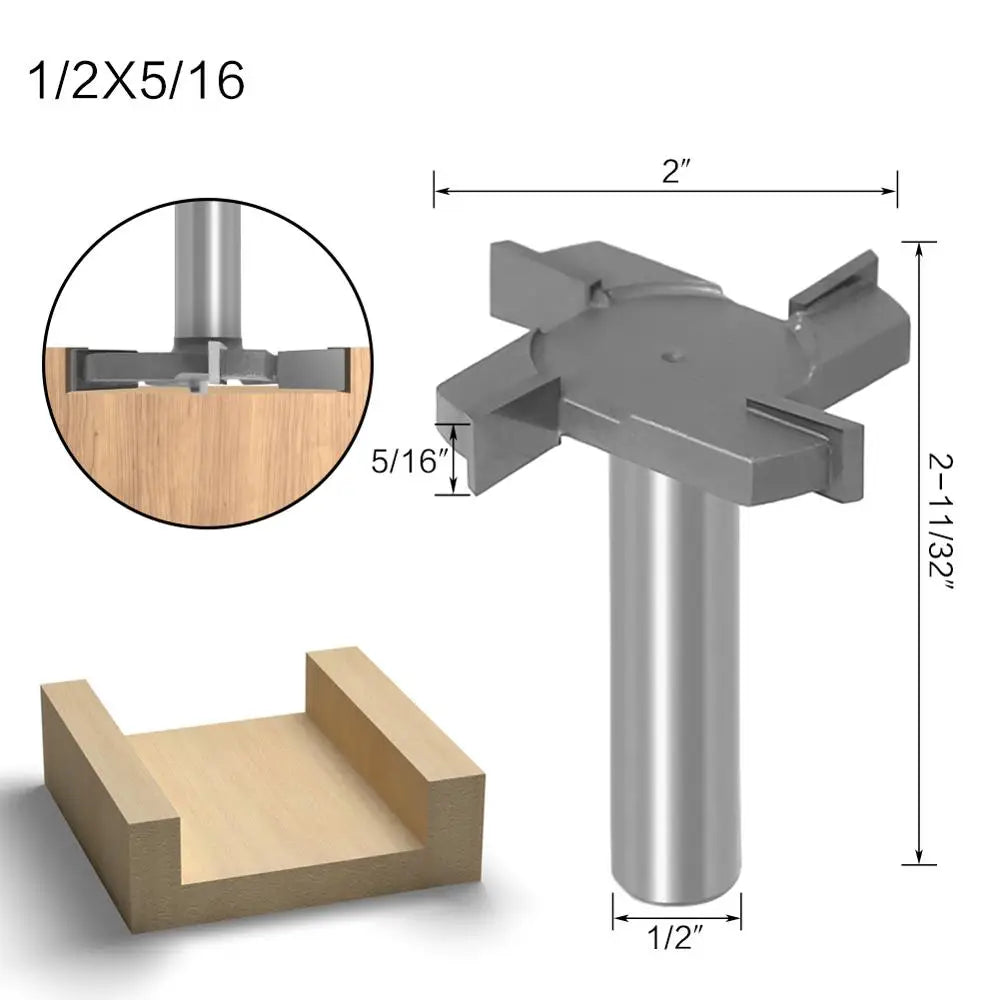4-flute T-shaped Grooving Milling Cutter BL-TL633