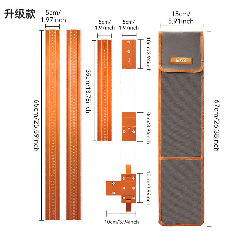 Right Angle Backing Ruler Positioning Slotting Tool BL-TL797
