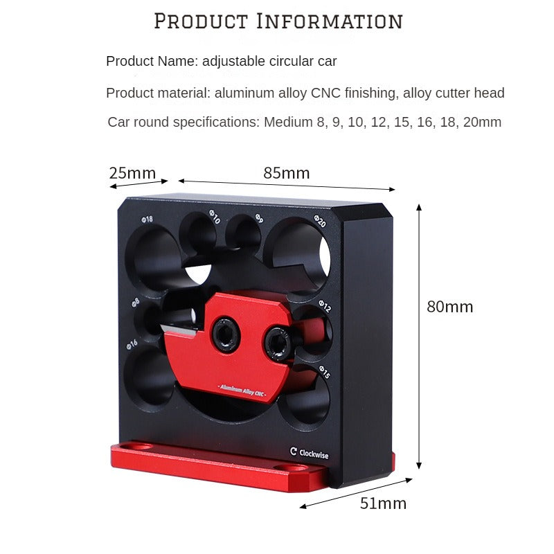 Adjustable Dowel Maker Metric 8mm-20mm with Carbide Blade Electric Drill Milling Dowel Round Rod Auxiliary Tool Woodworking Tool BL-TL791