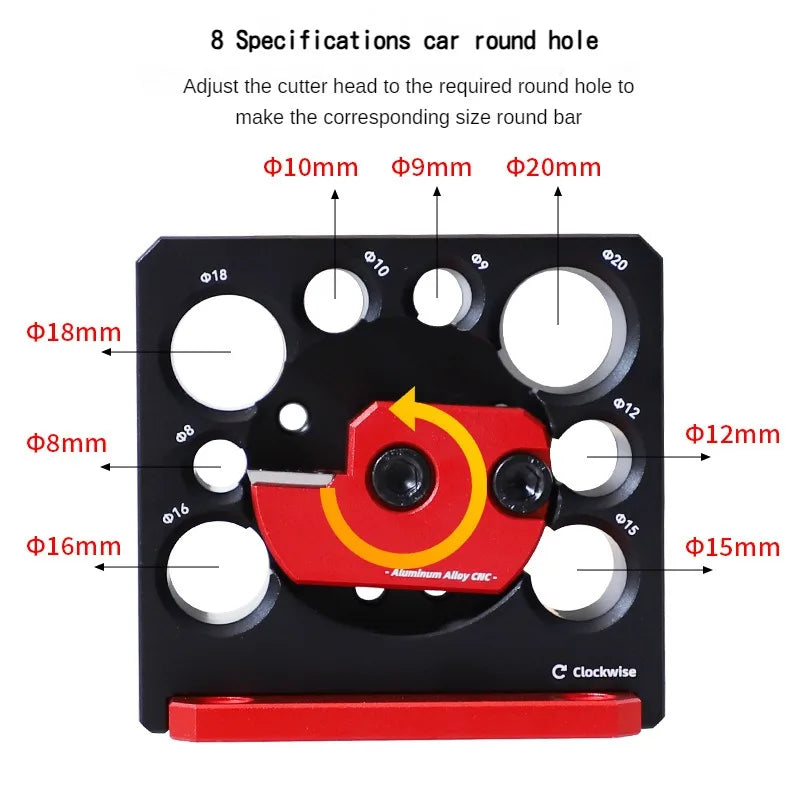 Adjustable Dowel Maker Metric 8mm-20mm with Carbide Blade Electric Drill Milling Dowel Round Rod Auxiliary Tool Woodworking Tool BL-TL791