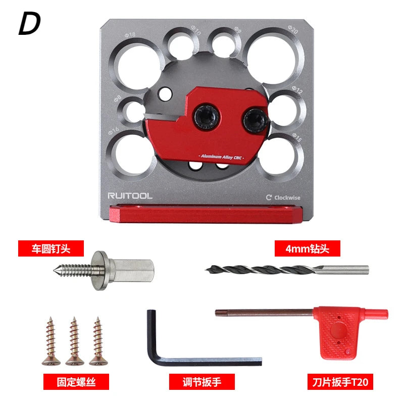Adjustable Dowel Maker Metric 8mm-20mm with Carbide Blade Electric Drill Milling Dowel Round Rod Auxiliary Tool Woodworking Tool BL-TL791