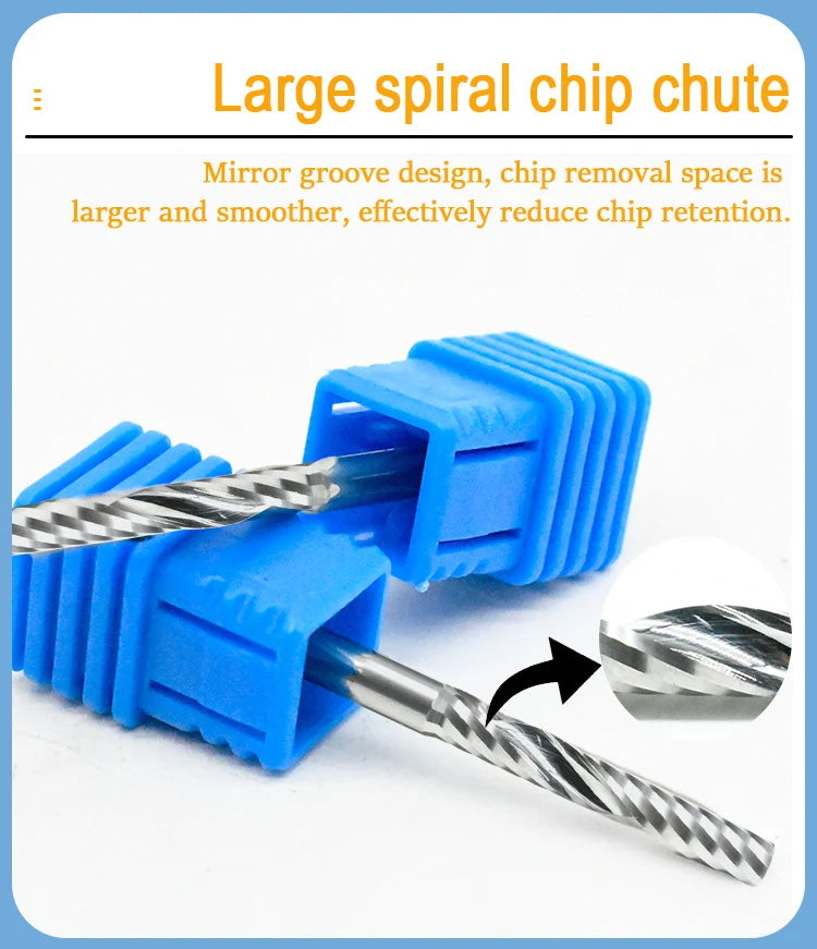 5-PCS Single-edge Spiral CNC Milling Cutter BL-TL767