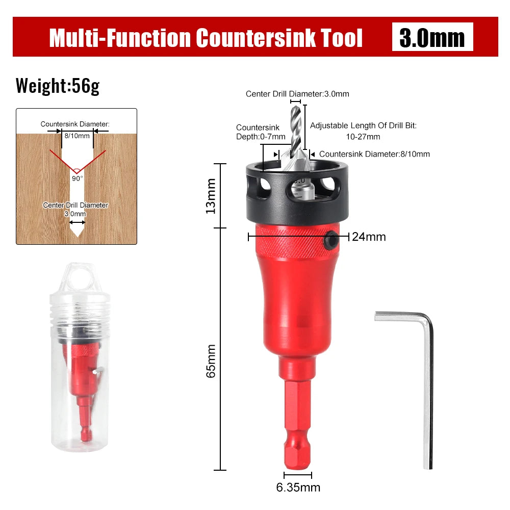 Multi-functional Countersunk Drill Bit Set BL-TL800