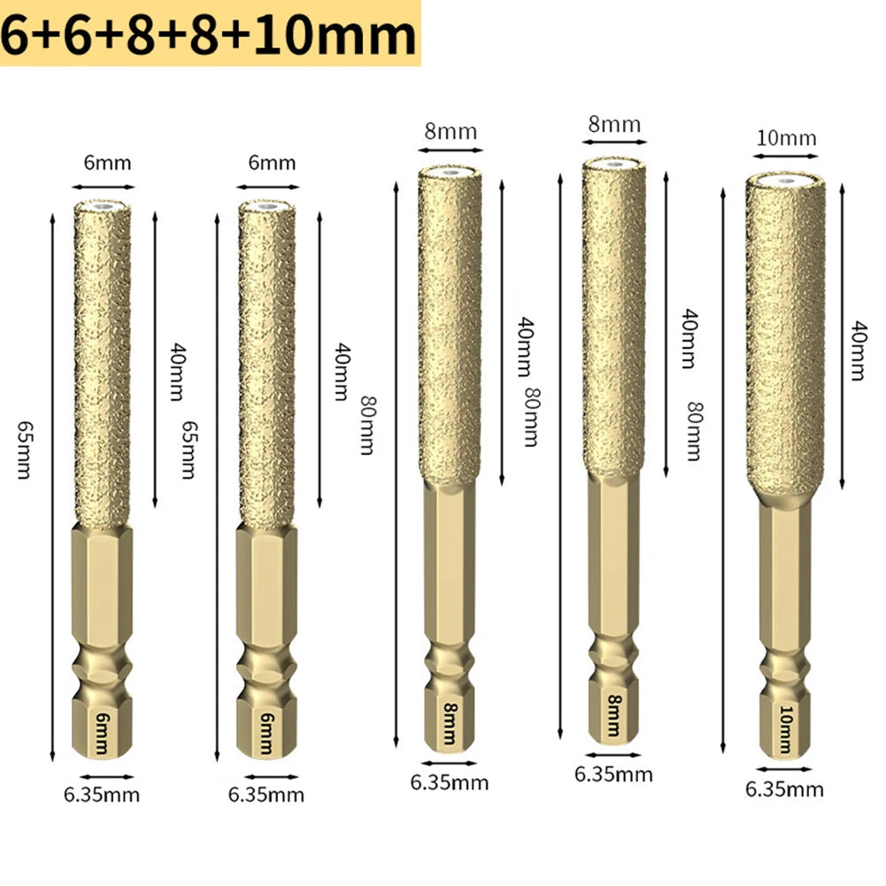 Hexagonal Shank Brazed Diamond Drill Bit BL-TL736