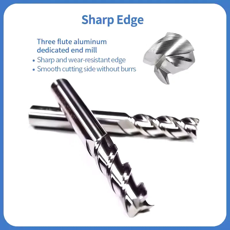 HRC58 Three-edge Carbide Aluminum Milling Cutter CNC Milling Cutter BL-TL764