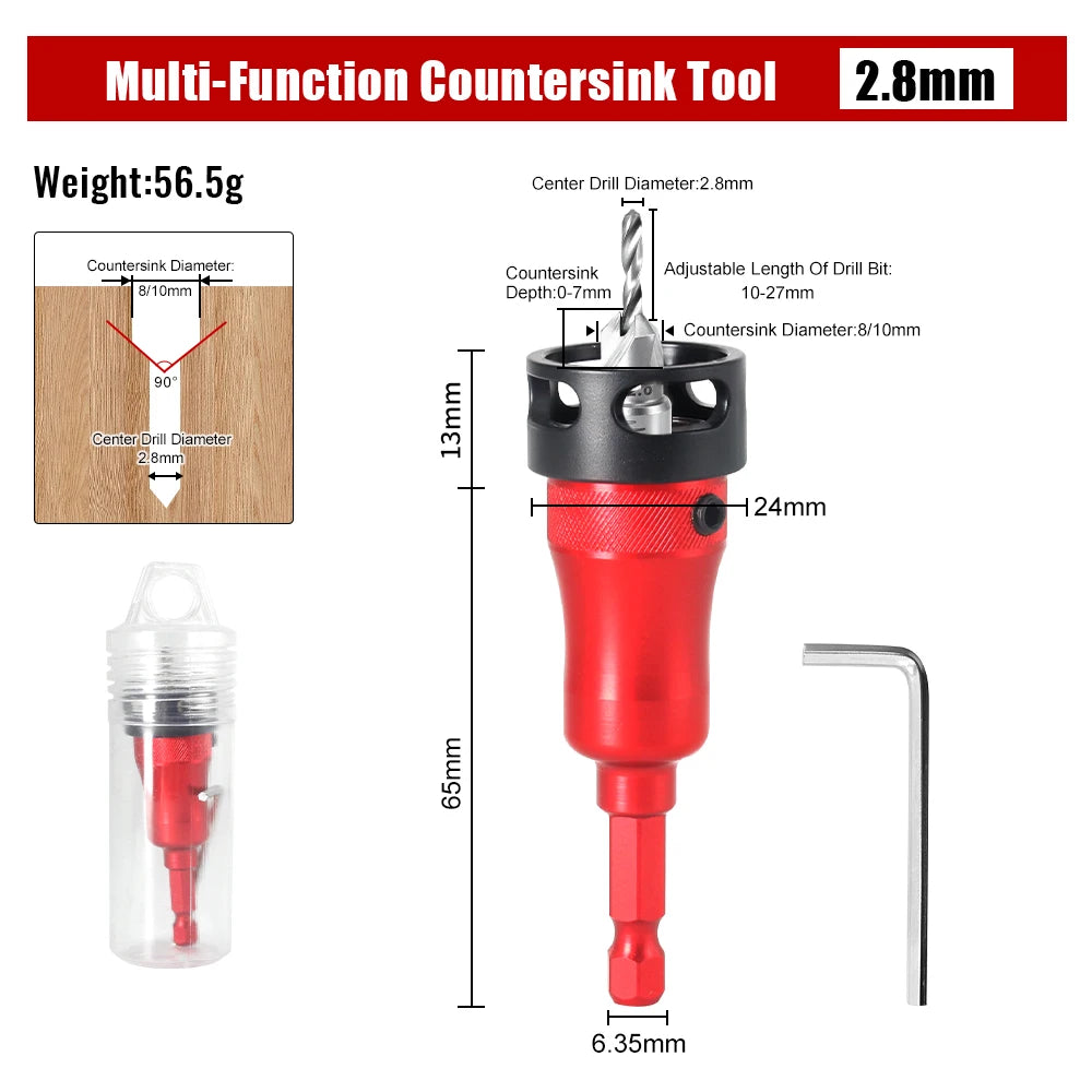 Multi-functional Countersunk Drill Bit Set BL-TL800