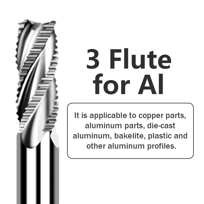 HRC55 3/4 Blade Carbide CNC Milling Cutter BL-TL760