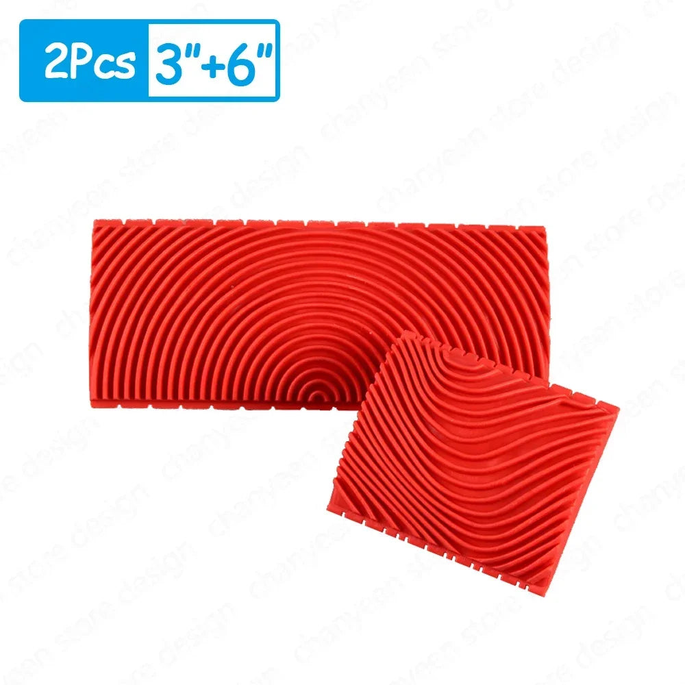 Wood Grain Tool Set Texture Rubber Paint Roller Brush BL-TL751