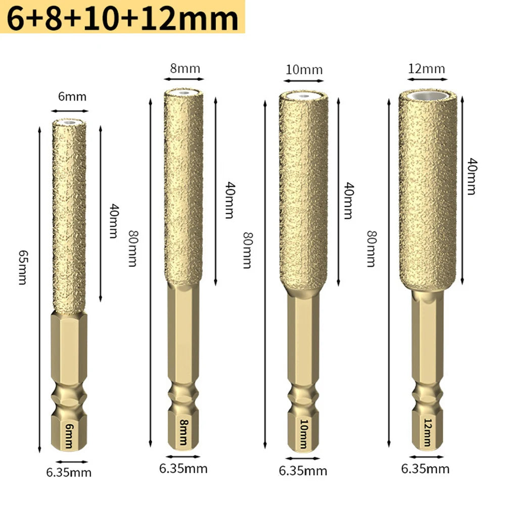 Hexagonal Shank Brazed Diamond Drill Bit BL-TL736