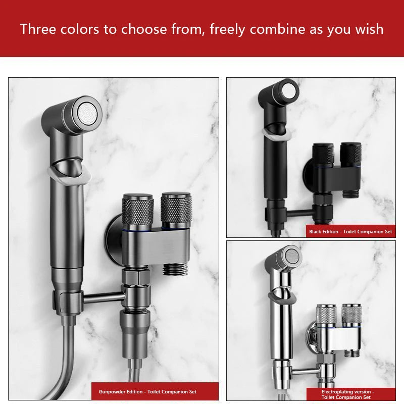 Handheld High-Pressure Sprinkler Head & Angle Valve Set BL-TL799