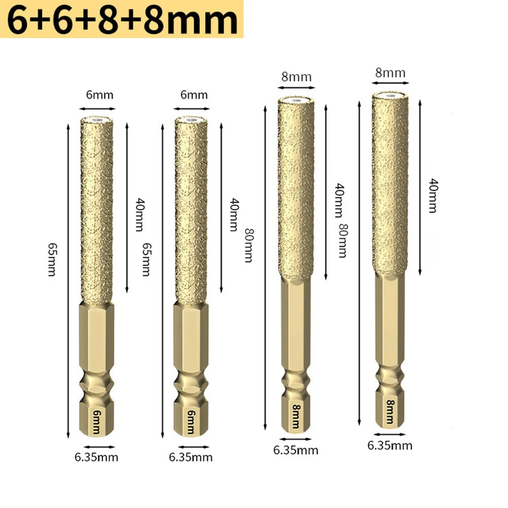 Hexagonal Shank Brazed Diamond Drill Bit BL-TL736