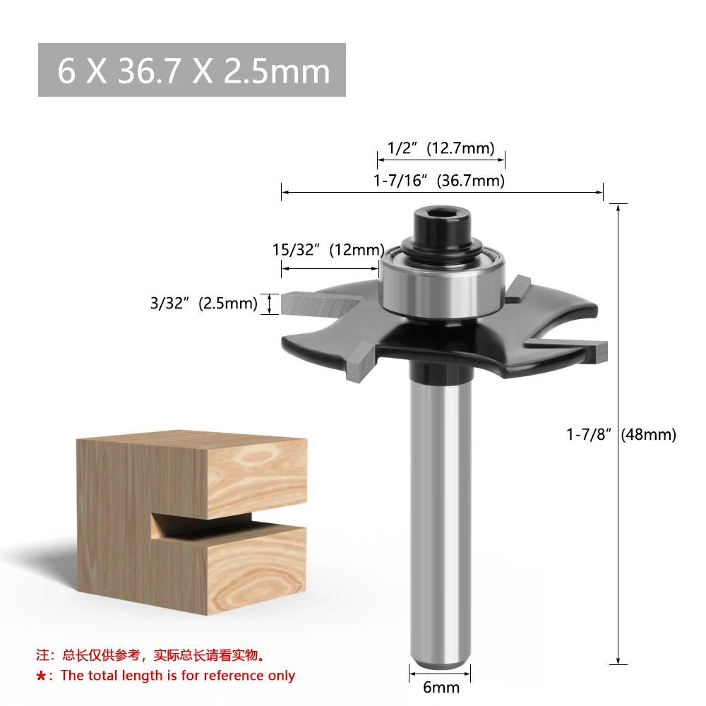 Four-edge T-type slotting milling cutter BL-TL728