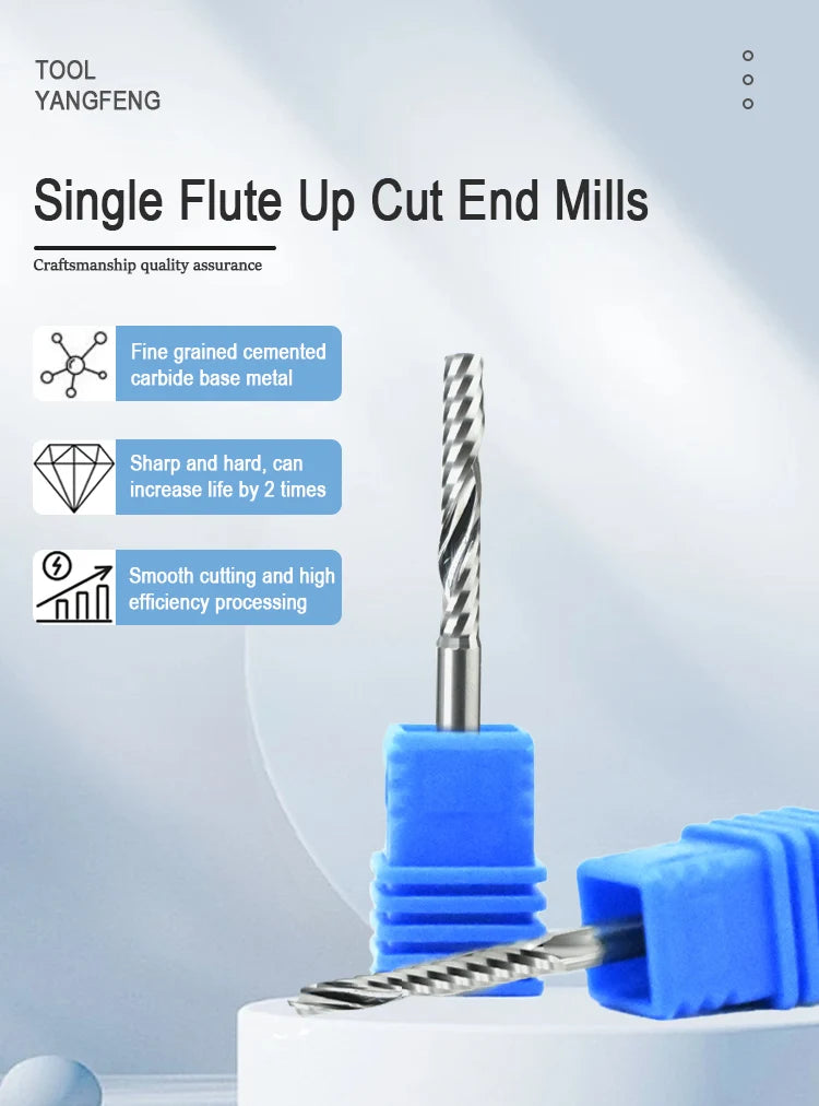 5-PCS Single-edge Spiral CNC Milling Cutter BL-TL767