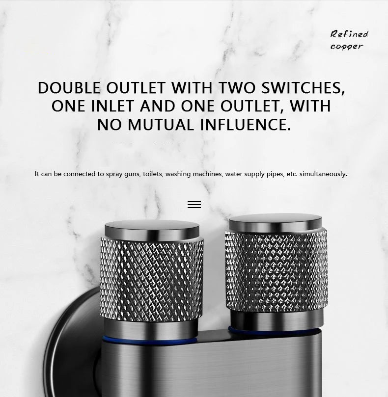 Handheld High-Pressure Sprinkler Head & Angle Valve Set BL-TL799