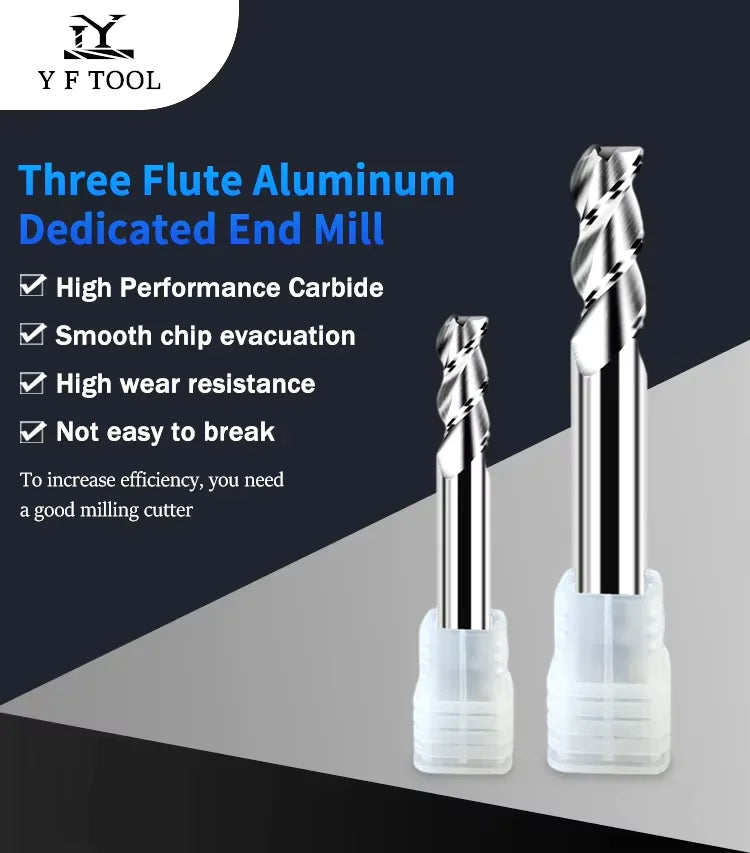 HRC58 Three-edge Carbide Aluminum Milling Cutter CNC Milling Cutter BL-TL764