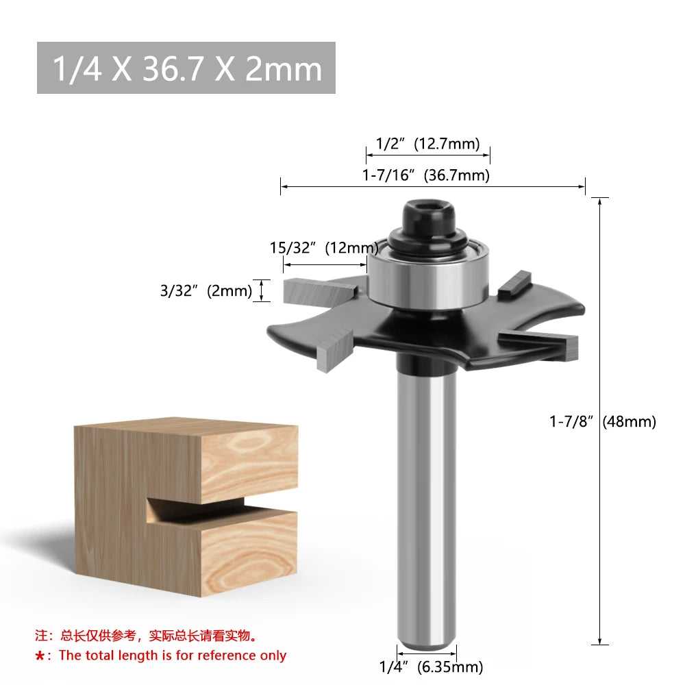 Four-edge T-type slotting milling cutter BL-TL728
