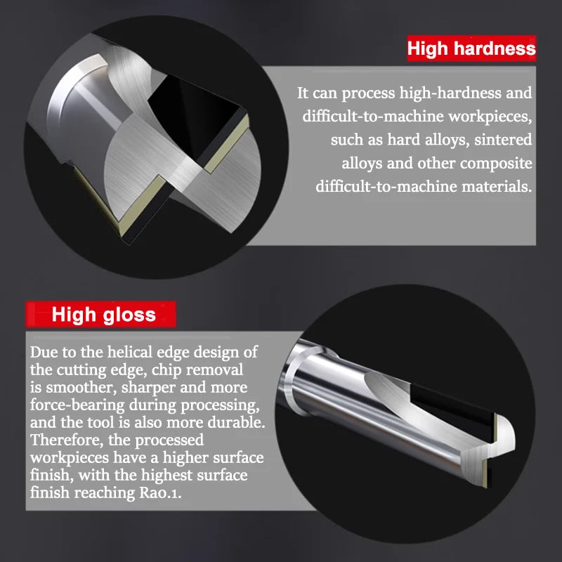 PCD Straight Drill Diamond CNC Milling Cutter BL-TL763