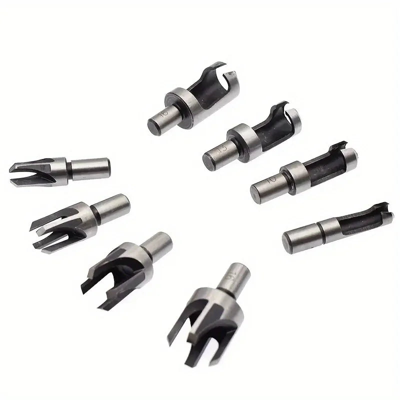 8 PCS High Carbon Steel Wood Hole Plug Milling Cutter Set BL-TL646