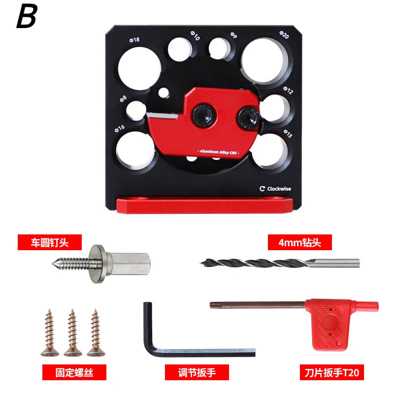 Adjustable Dowel Maker Metric 8mm-20mm with Carbide Blade Electric Drill Milling Dowel Round Rod Auxiliary Tool Woodworking Tool BL-TL791