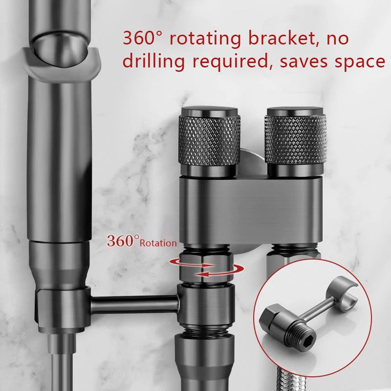 Handheld High-Pressure Sprinkler Head & Angle Valve Set BL-TL799