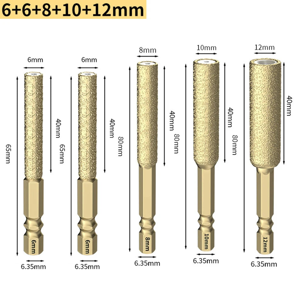 Hexagonal Shank Brazed Diamond Drill Bit BL-TL736