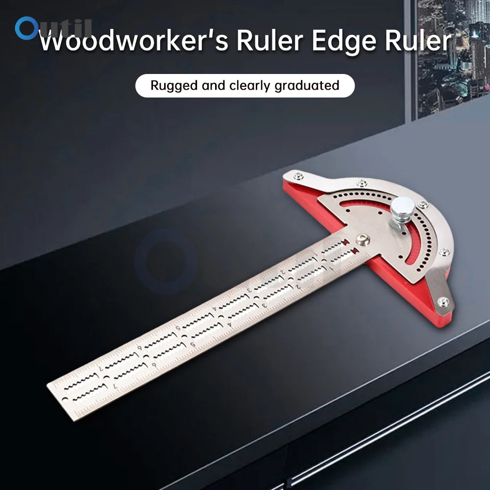 Flat Edge Ruler T-shaped Woodworking Edge Ruler BL-TL579