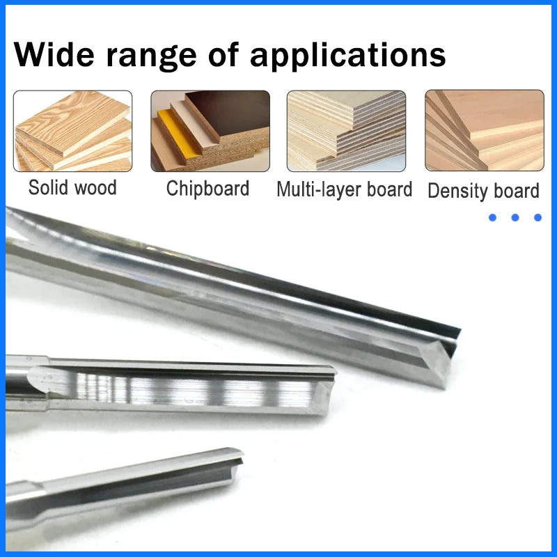 5 PCS Tungsten Carbide 2-Edge Straight Flute CNC End Mills BL-TL768
