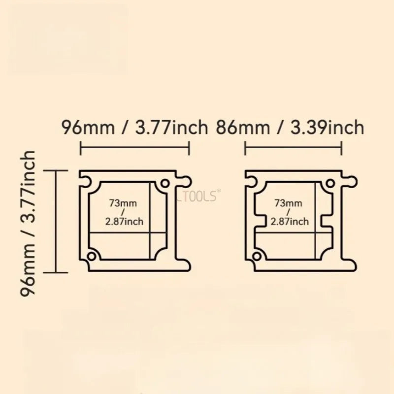 86-Type Socket Slot Template BL-TL718