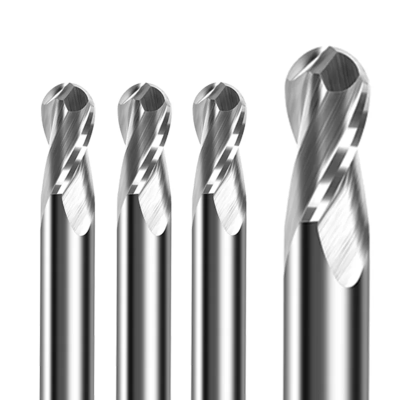 Tungsten Steel 2-edge Arc CNC Milling Cutter BL-TL762