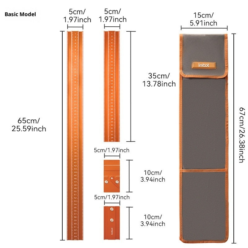 Right Angle Backing Ruler Positioning Slotting Tool BL-TL797