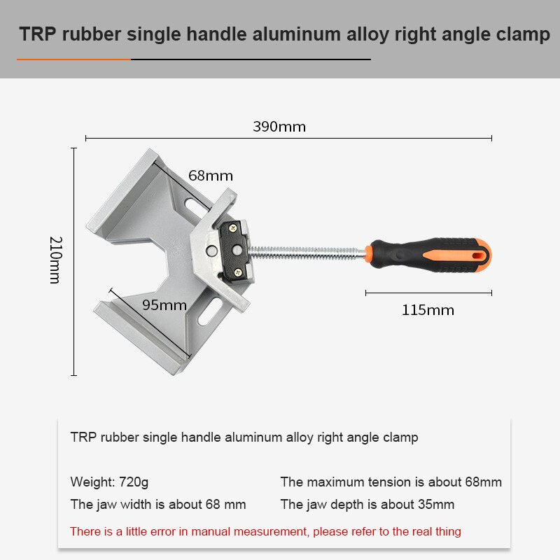 Adjustable 90° Right Angle Metal Corner Clip BL-TL37